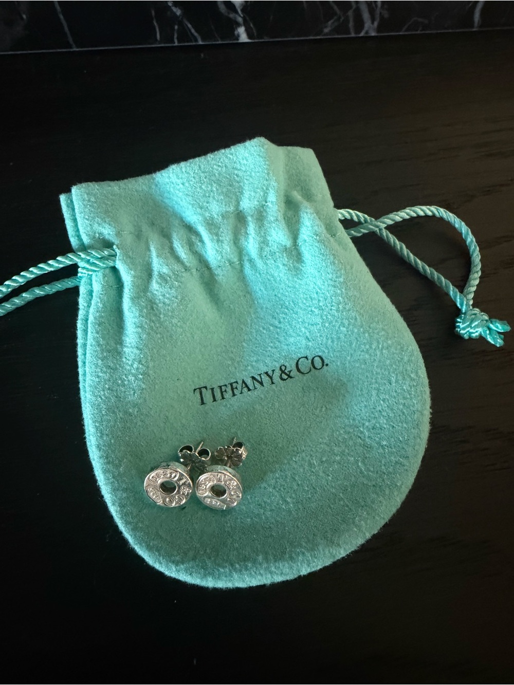 Tiffany & Co. 1837 Sterling Silver Stud Earrings